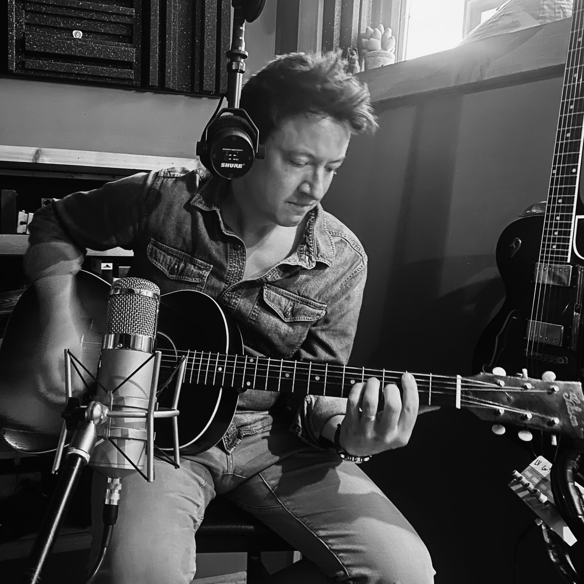 Patrick Robert in the studio